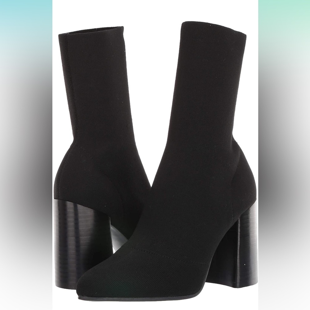 Steve Madden Trent Knit boots in black size 9  *please read description*